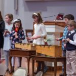 Children's Jubilate Choir offering special music during worship