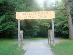 Swallow canyon Falls Trail Entrance